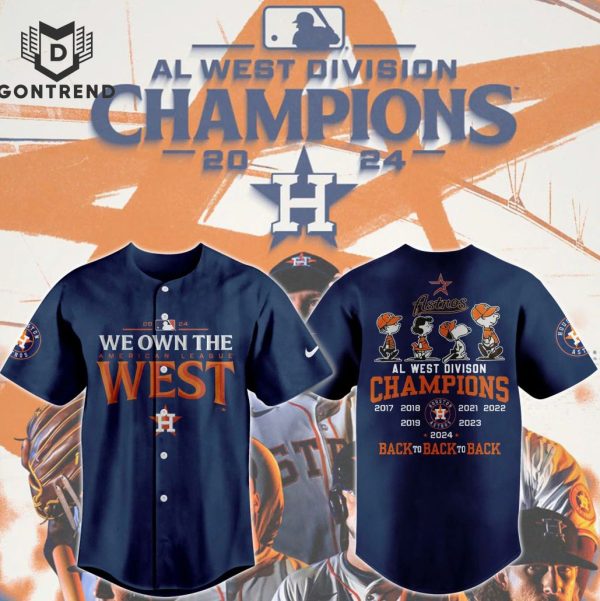 2024 Houston Astros Fanatics AL West Division Champions Baseball Jersey