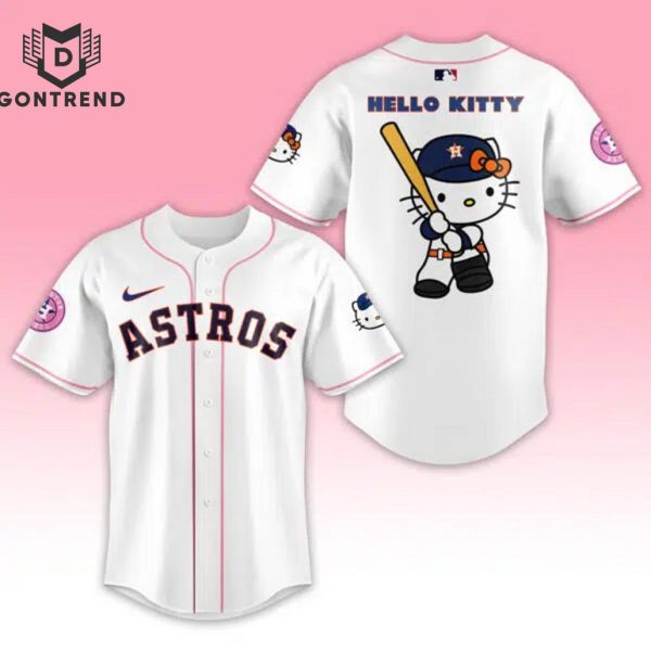 2024 Houston Astros Hello Kitty Night Baseball Jersey – White