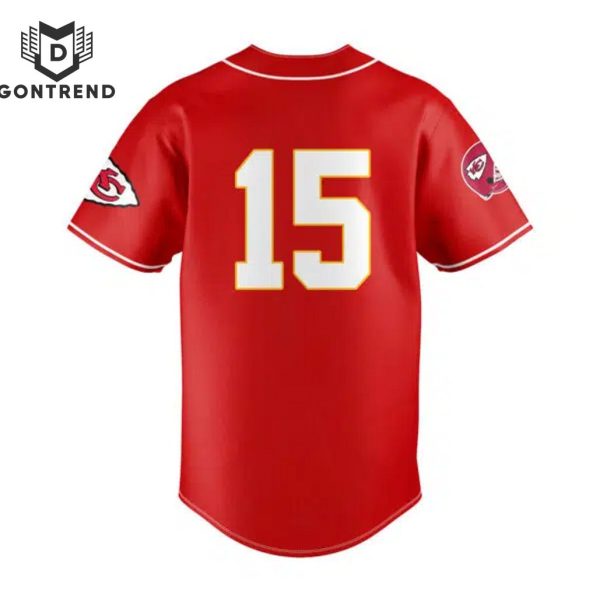 2024 Kansas City Chief Coach Mahomes Baseball Jersey