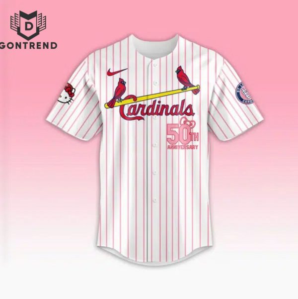 2024 St. Louis Cardinals x Hello Kitty Night 50th Baseball Jersey