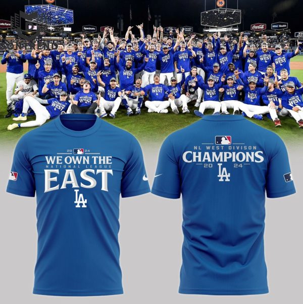 2024 Los Angeles Dodgers NL West Champs 3D T-Shirt