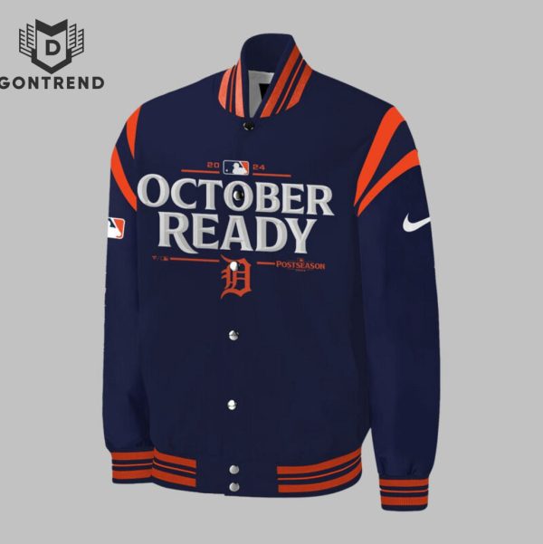 2024 October Ready Detroit Tigers Postseason Locker Room Baseball Jacket