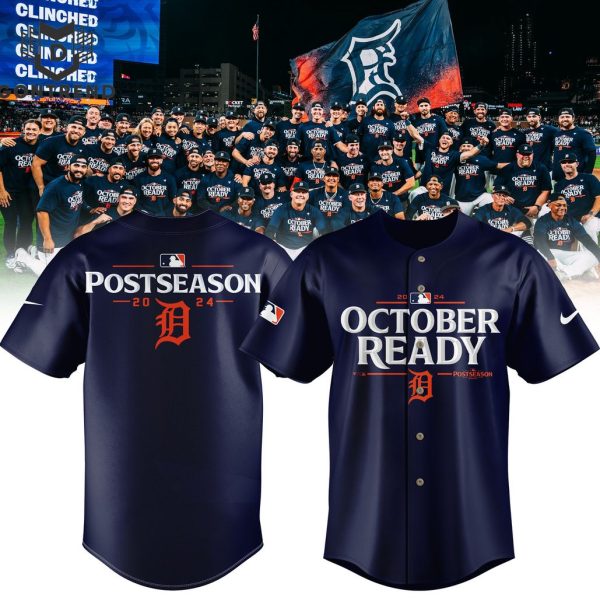 2024 October Ready Detroit Tigers Postseason Locker Room Baseball Jersey