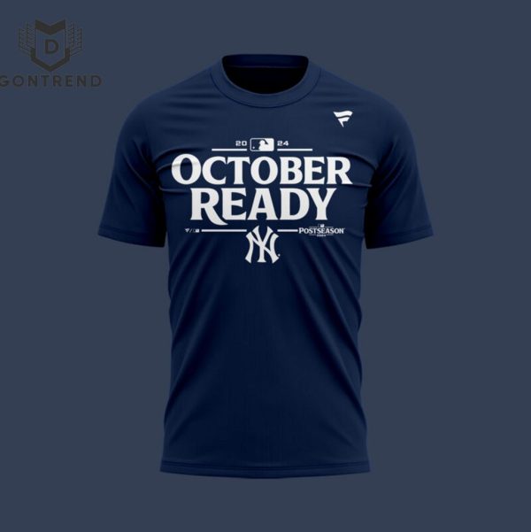 2024 October Ready New York Yankees 3D T-Shirt