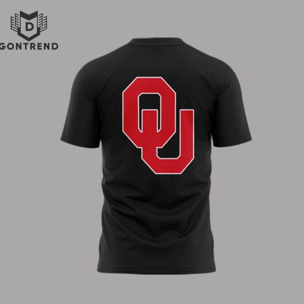 2024 Oklahoma Sooners Football Black 3D T-Shirt