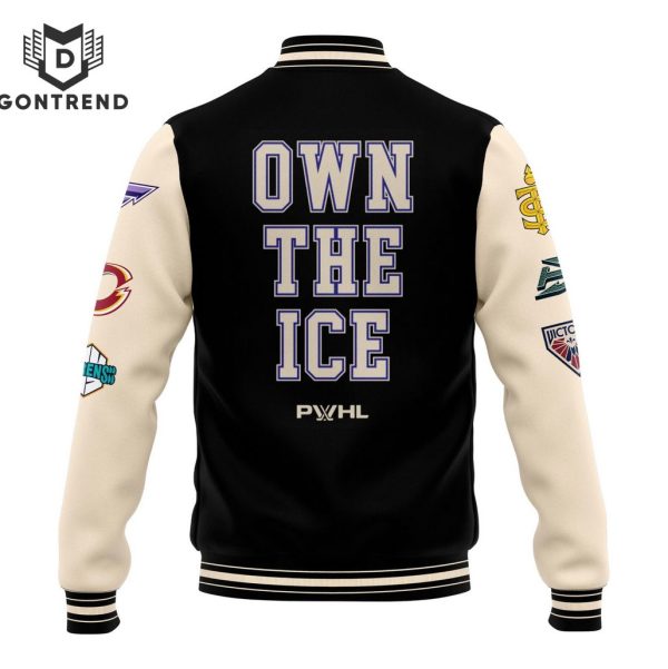 2024 PWHL Peace Collective Own The Ice Letterman Baseball Jacket