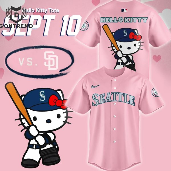 2024 Seattle Mariners x Hello Kitty Night September 10th Baseball Jersey