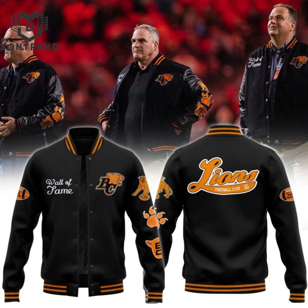 2024 Wall Of Fame BC Lions Baseball Jacket