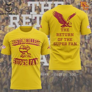 Boston College Eagles Football 2024 Super Fan 3D T-Shirt