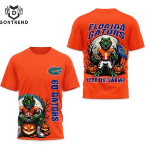 Florida Gators Go Gators Fear The Swamp 3D T-Shirt – Orange