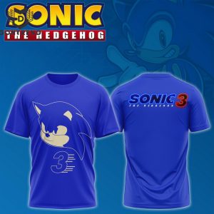 The Sonic Movie 3 Sonic 3D T-Shirt