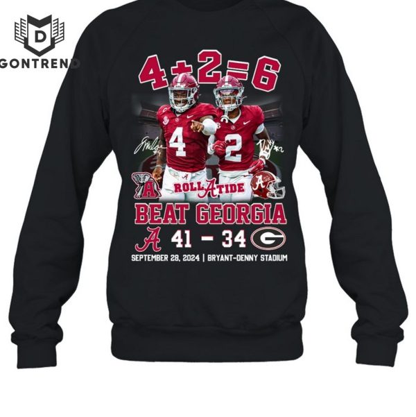 4+2=6 Beat Georgia – Alabama Crimson Tide Unisex T-Shirt