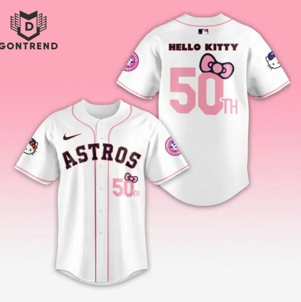 50th 2024 Houston Astros Hello Kitty Night Baseball Jersey