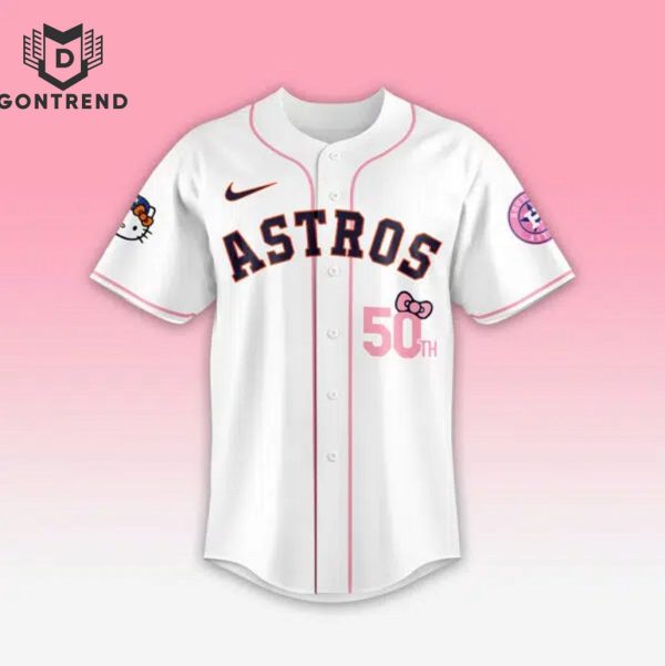 50th 2024 Houston Astros Hello Kitty Night Baseball Jersey