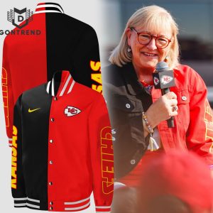 2024 Kansas City Chiefs Black x Red Baseabll Jacket