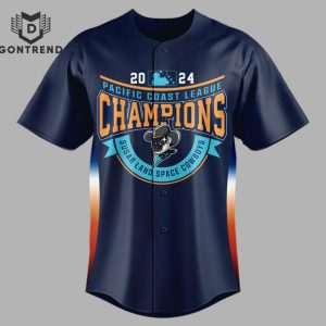 Personalized 2024 Pacific Coast League Champions Sugar Land Space Cowboys Baseball Jersey