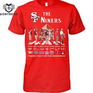 The Niners San Francisco 49ers Signature Thank You For The Memories Unisex T-Shirt