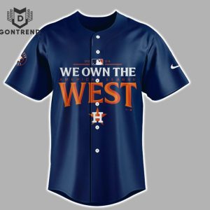 We Own The American League West 2024 AL West Division Champions Houston Astros Baseball Jersey