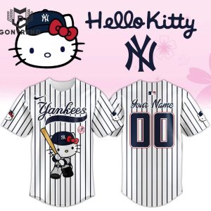 Personalized New York Yankees x Hello Kitty Baseball Jersey