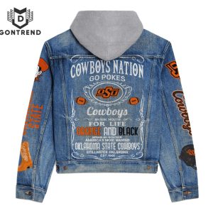 Oklahoma State Cowboys Nation Hooded Denim Jacket