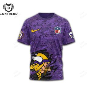 2024 Minnesota Vikings – Go Vikes 3D T-Shirt