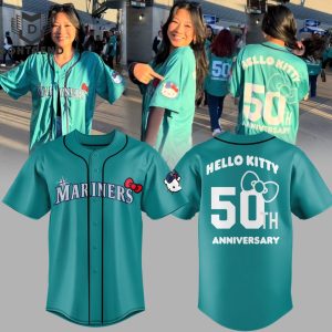 Hello Kitty x Seattle Mariners 50th Anniversary Baseball Jersey