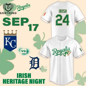 Kansas City Royals 2024 Irish Heritage Night Baseball Jersey