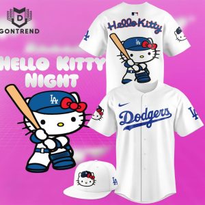 Los Angeles Dodgers Hello Kitty 2024 Baseball Jersey – White