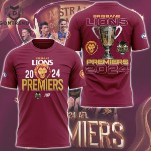 Brisbane Lions AFL 2024 Champions 3D T-Shirt