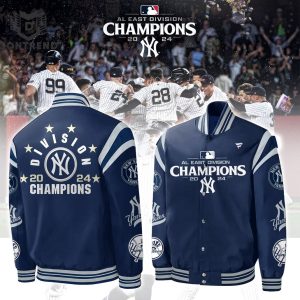 2024 AL East Division Champions New York Yankees Design Baseball Jacket