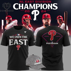 Philadelphia Phillies 2024 We Own The National League East Champions 3D T-Shirt – Black