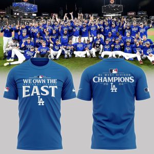 2024 Los Angeles Dodgers NL West Champs 3D T-Shirt