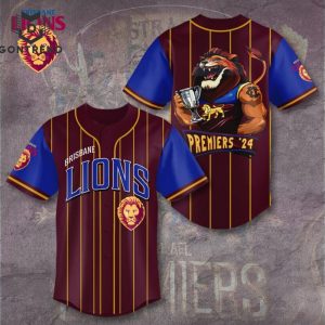 2024 Premiers Brisbane Lions Champions Baseball Jersey