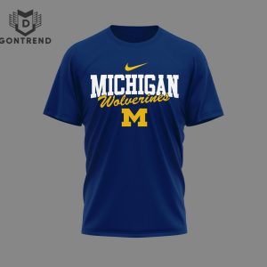 Michigan Wolverines Hail To The Victors 3D T-Shirt – Blue