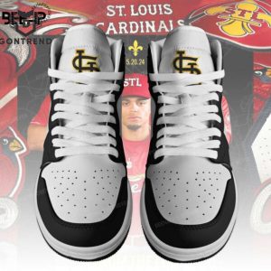 Perosnalized St. Louis Cardinals Air Jordan 1 High Top – Black