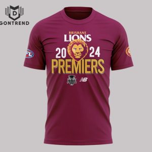 Brisbane Lions 2024 Afl Premiers 3D T-Shirt