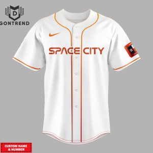 Personalized Space City Houston Astros Baseball Jersey – White