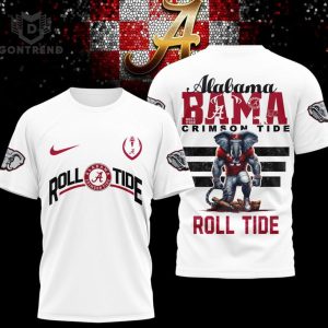 Roll Tide Alabama Crimson Tide 3D T-Shirt – Black