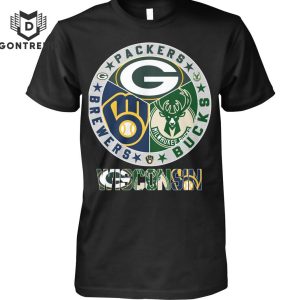 Green Bay Packers – Milwaukee Brewers – Milwaukee Bucks Unisex T-Shirt