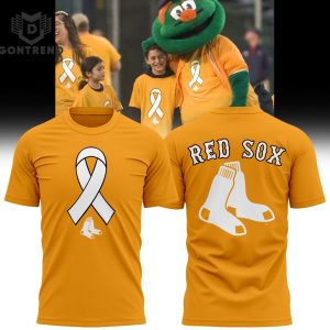 Honoring Childhood Cancer Awareness Month x Boston Red Sox 3D T-Shirt