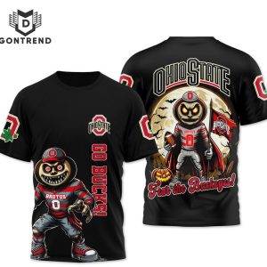 Ohio State Buckeyes Fear The Buckeyes Design 3D T-Shirt