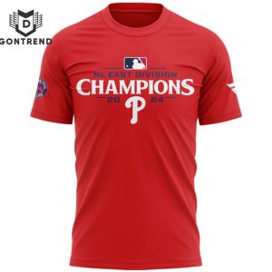 Philadelphia Phillies 2024 National League East Champions 3D T-Shirt