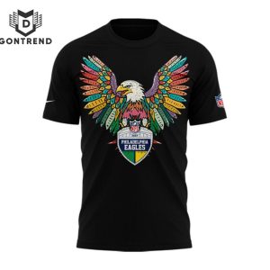 2024 Philadelphia Eagles Design 3D T-Shirt – Black