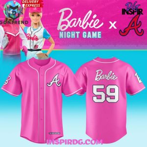 Personalized Atlanta Braves x Barbie Night Game 2024 Baseball Jersey