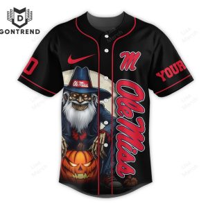 Personalized Ole Miss Rebels – Fear The Rebels Baseball Jersey