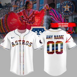 Personalized Houston Astros Hispanic Heritage Month Baseball Jersey