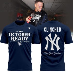 2024 October Ready New York Yankees Clinched 3D T-Shirt