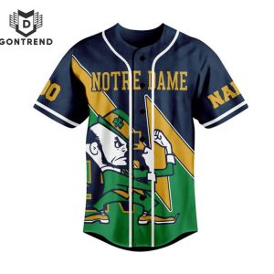 Personalized Notre Dame Fighting Irish Let Go Baseball Jersey