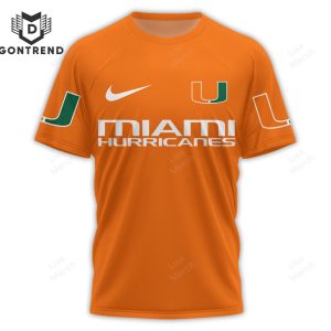 It All About The Miami Hurricanes 3D T-Shirt – Orange