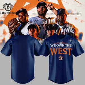 2024 We Own The American League West Houston Astros Baseball Jersey – Blue